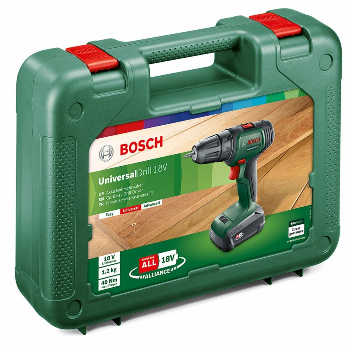 Set vrtačky a doplňků BOSCH Universaldrill 18 Power 4All 18 V 40 Nm - Image 3