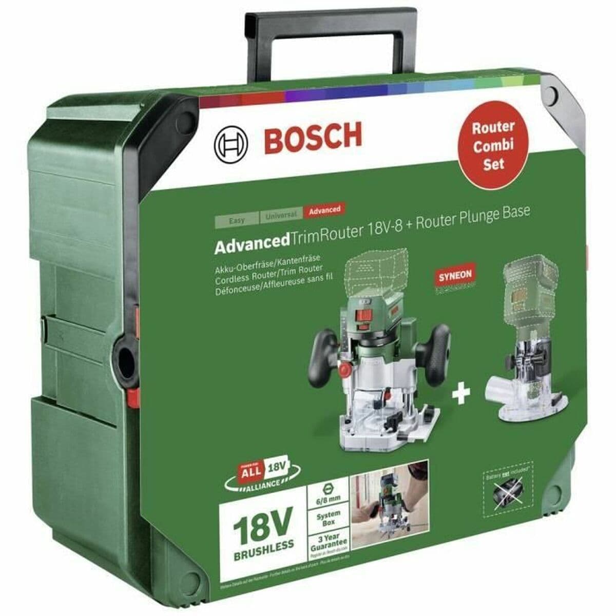 Elektrinis trimeris BOSCH AdvancedTrimRouter 18V-8 18 V