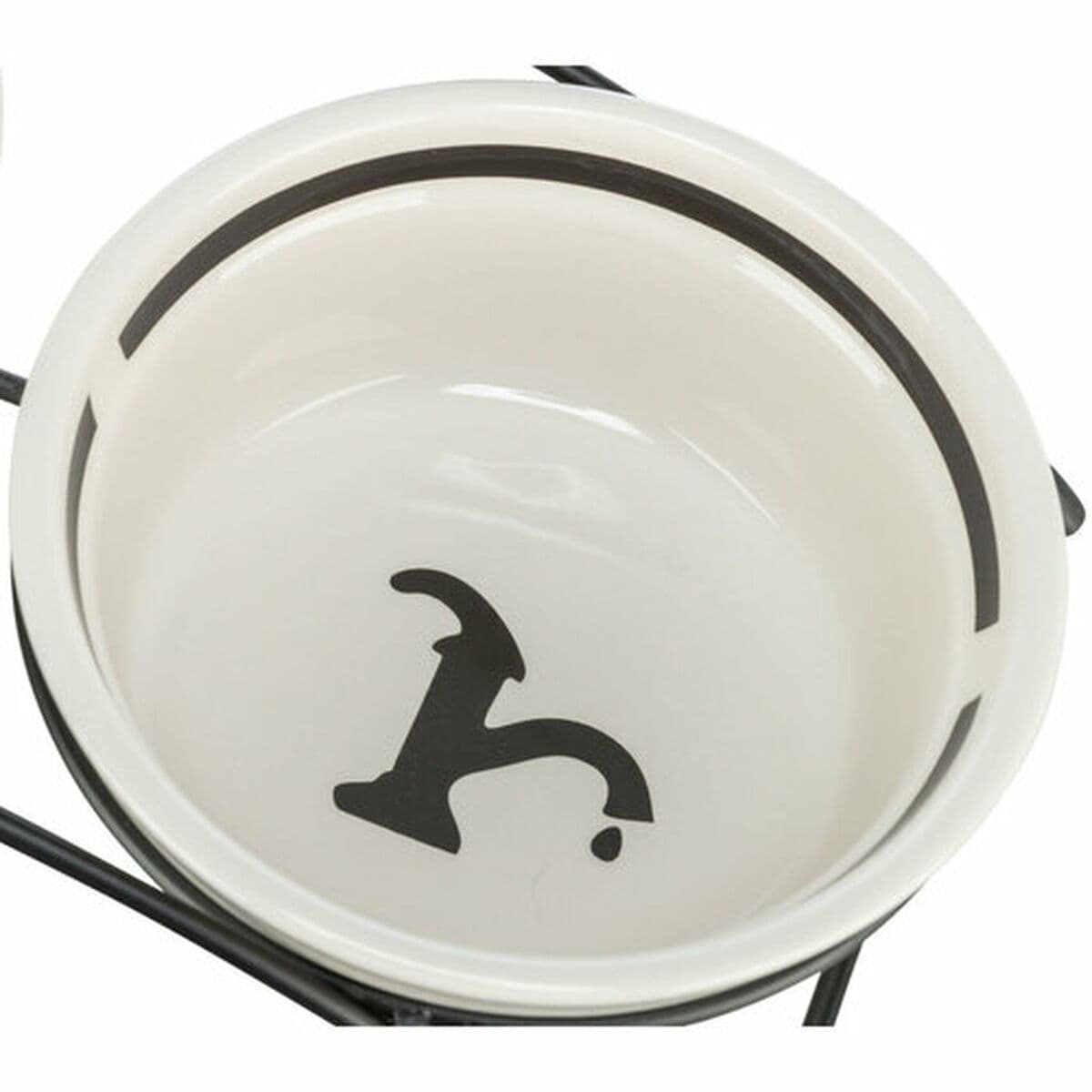 Hundmatare Trixie Vit Svart Ø 13 cm 250 ml - Image 8