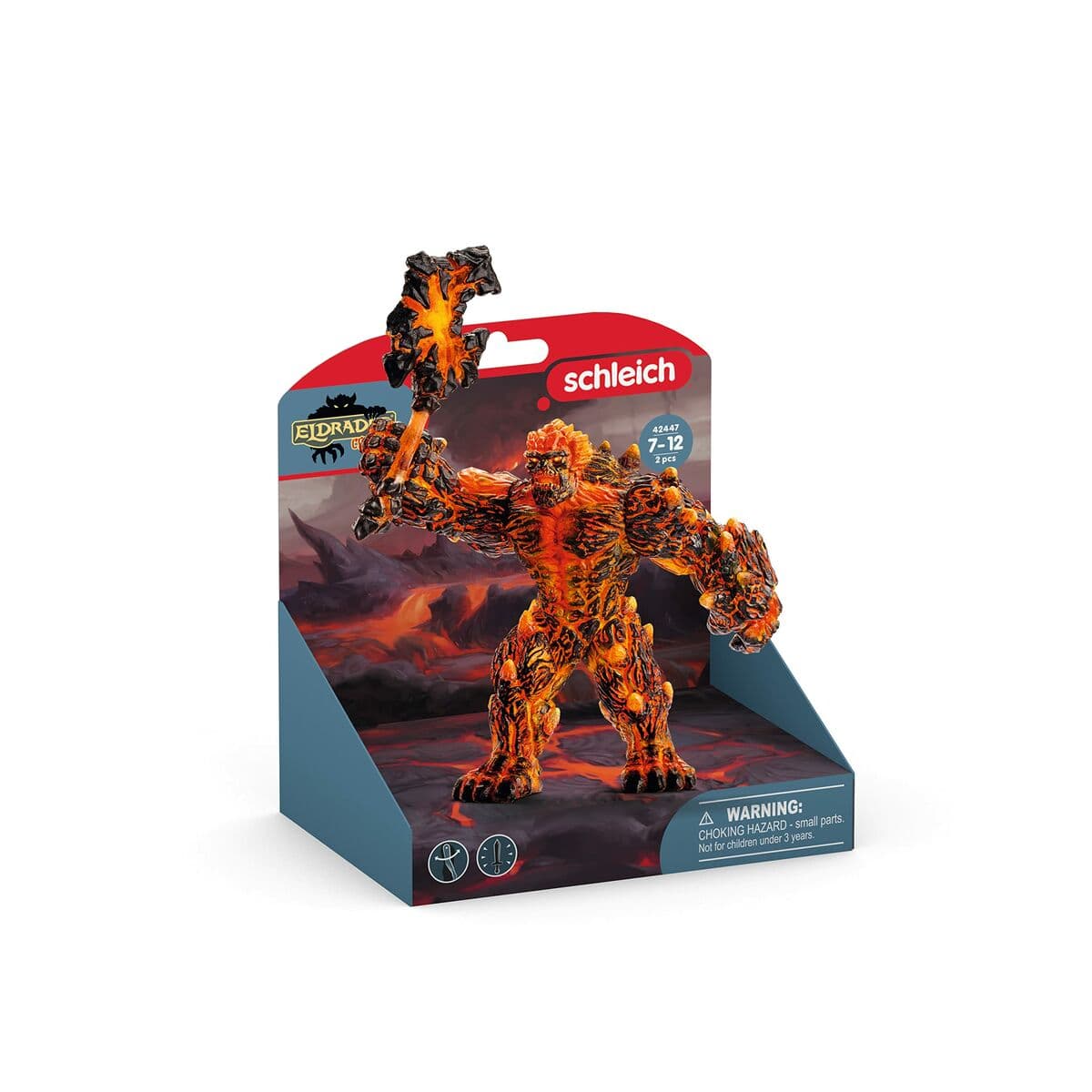 Figurka Schleich Eldrador Range - Lava Golem with Weapon 42447 - Image 5