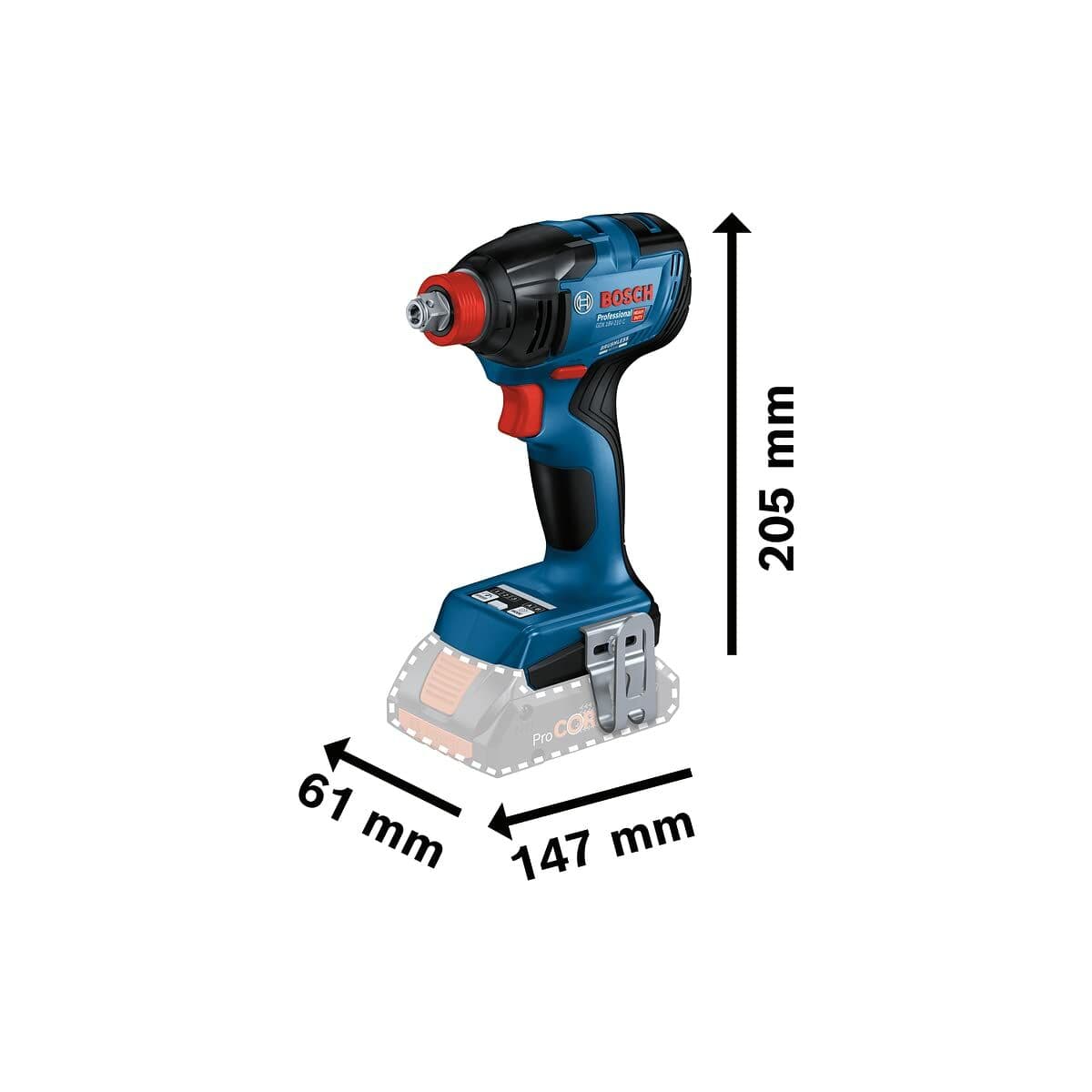 Elektrische schroevendraaier BOSCH GDX 18V-210 C Professional 210 Nm - Image 8