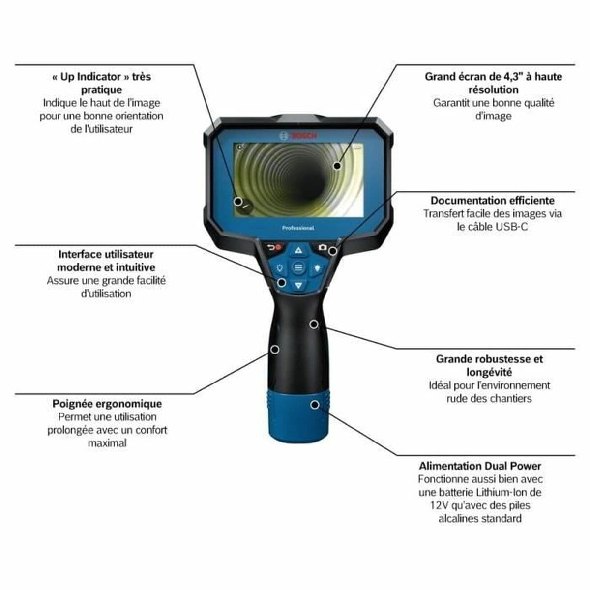 Detector de Entramados BOSCH GIC 12V-4-23 C - Image 2