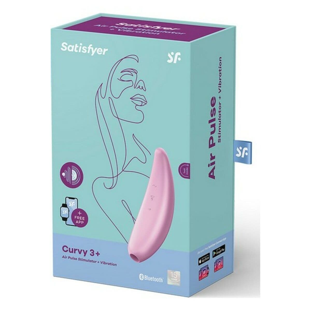 Klitoris-Sauger Satisfyer Curvy 3+ Rosa - Image 4
