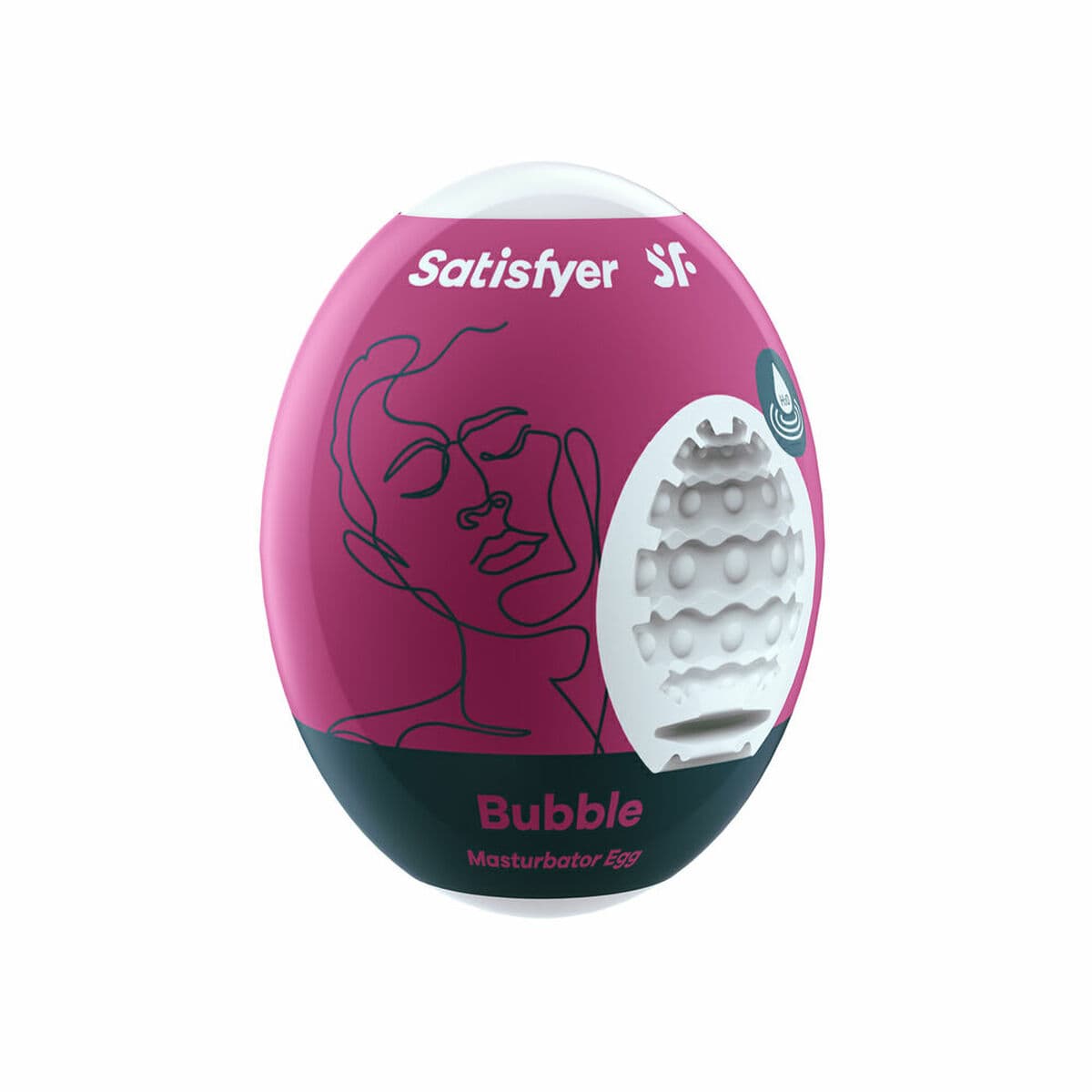 Masturbator Ei Satisfyer Bubble Hydro Active Cerise