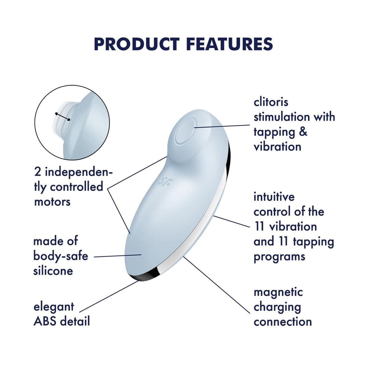 Masajeador erótico Satisfyer Azul - Image 11