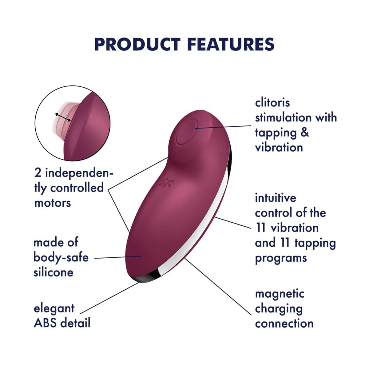 Erotisk massör Satisfyer Röd - Image 11