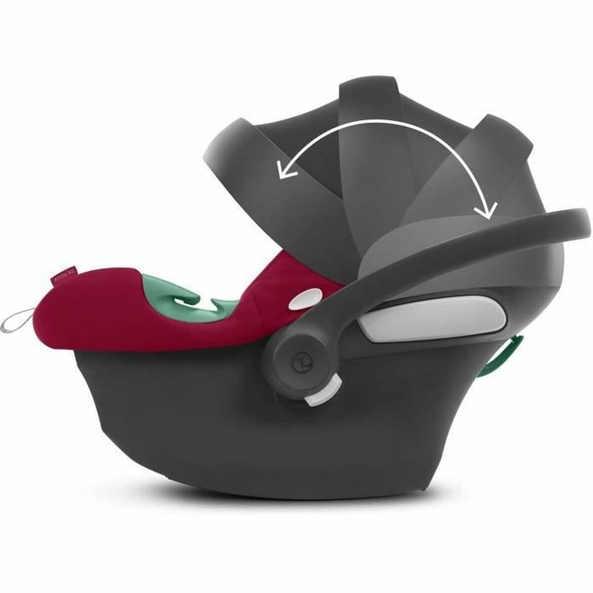 Fotelik Samochodowy Cybex Aton B2 i-Size Czerwony ECE R129/04 ISOFIX - Image 2