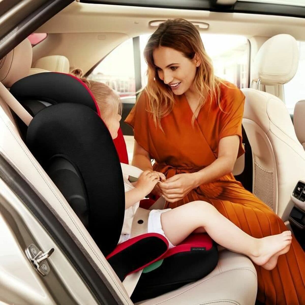 Bilstol Cybex Solution B i-Fix Röd II (15-25 kg) ECE R129/04 - Image 2