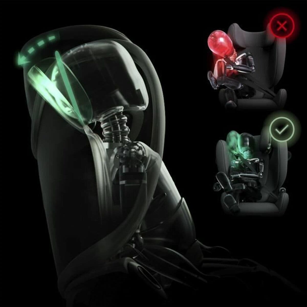 Silla para el Coche Cybex Solution X i-Fix Rumba Rojo rouge ECE R129/04 ISOFIX - Image 4