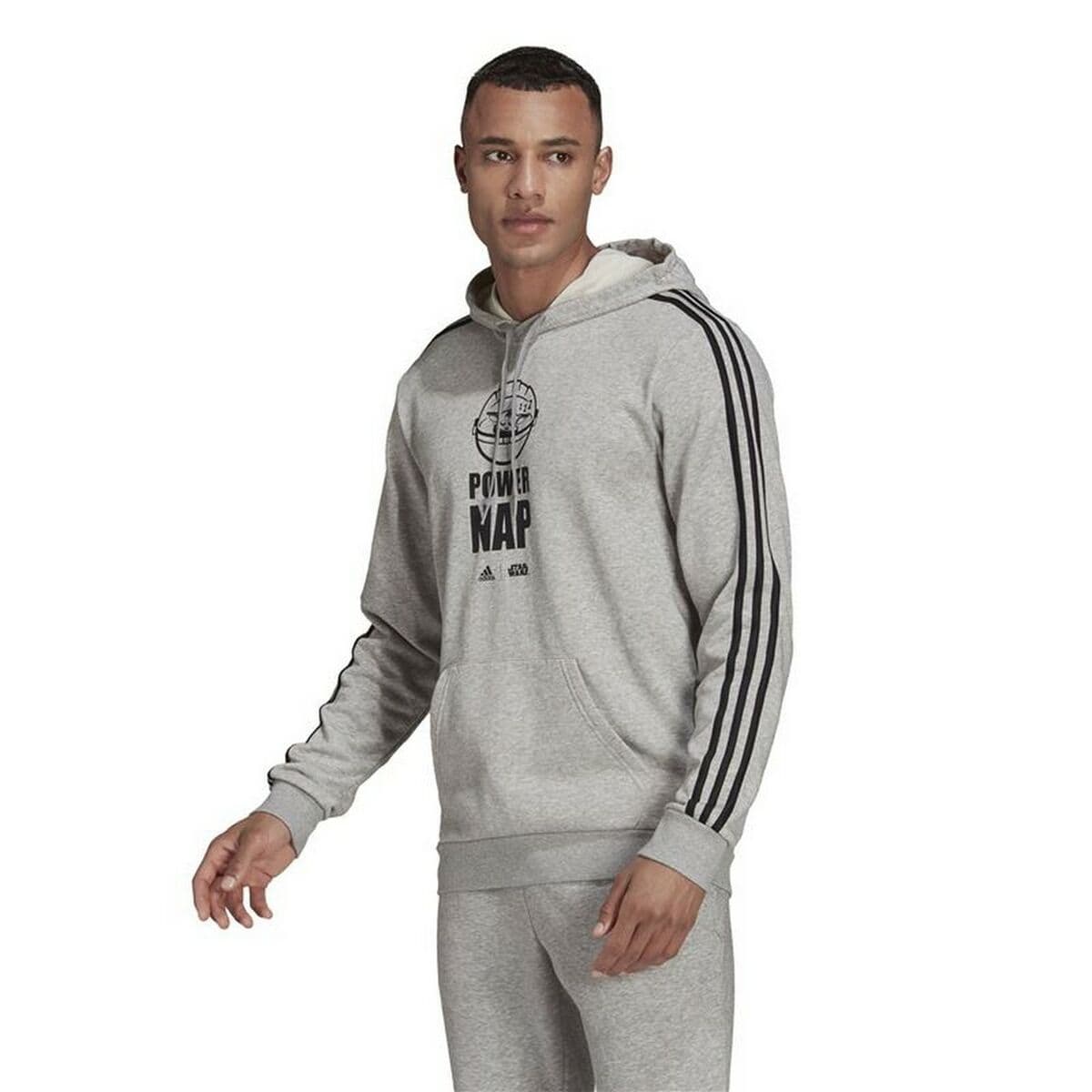 Sudadera con Capucha Hombre Adidas X Star Wars: The Mandalorian Gris claro - Image 2