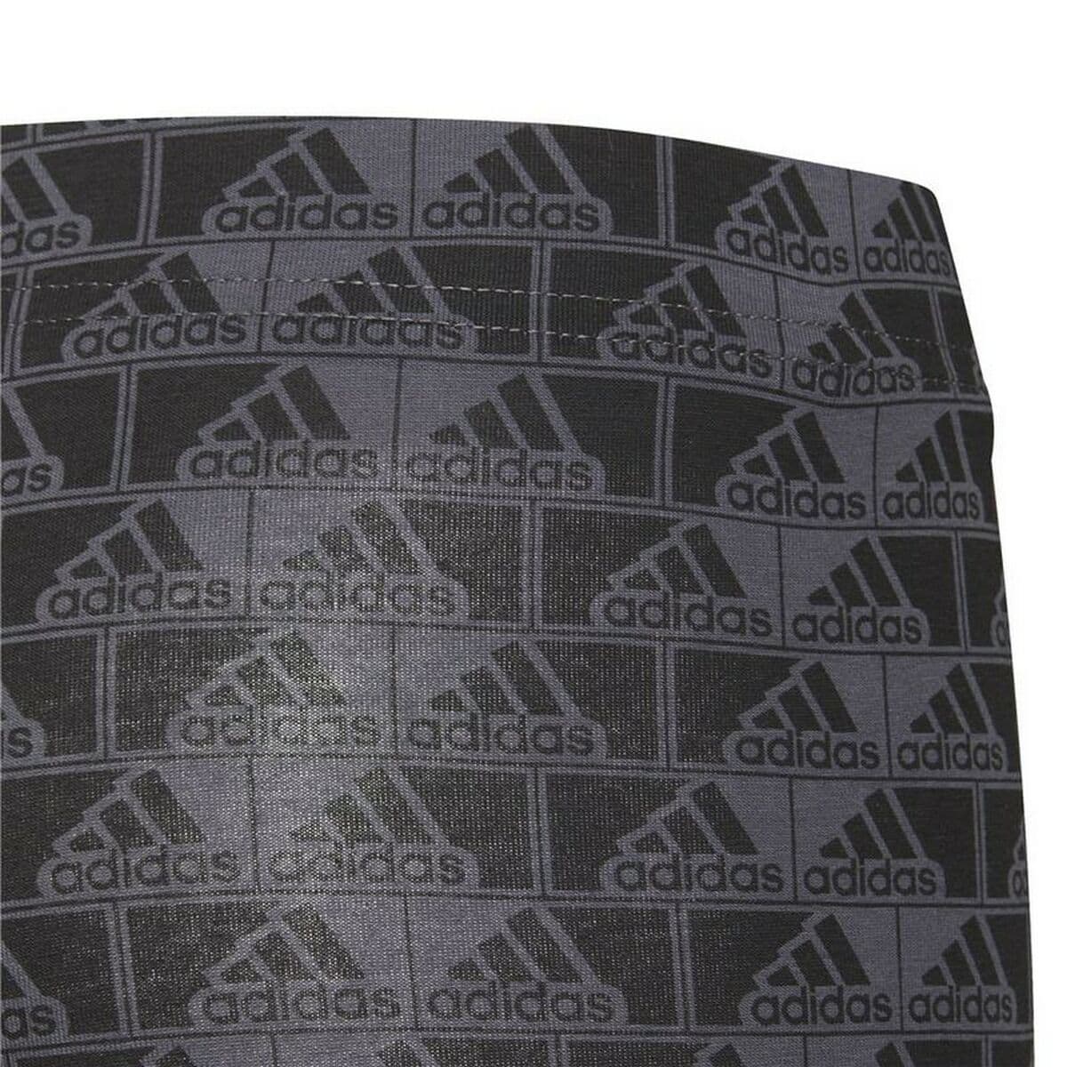 Mallas Deportivas de Mujer Adidas Essentials Logo Gris - Image 3