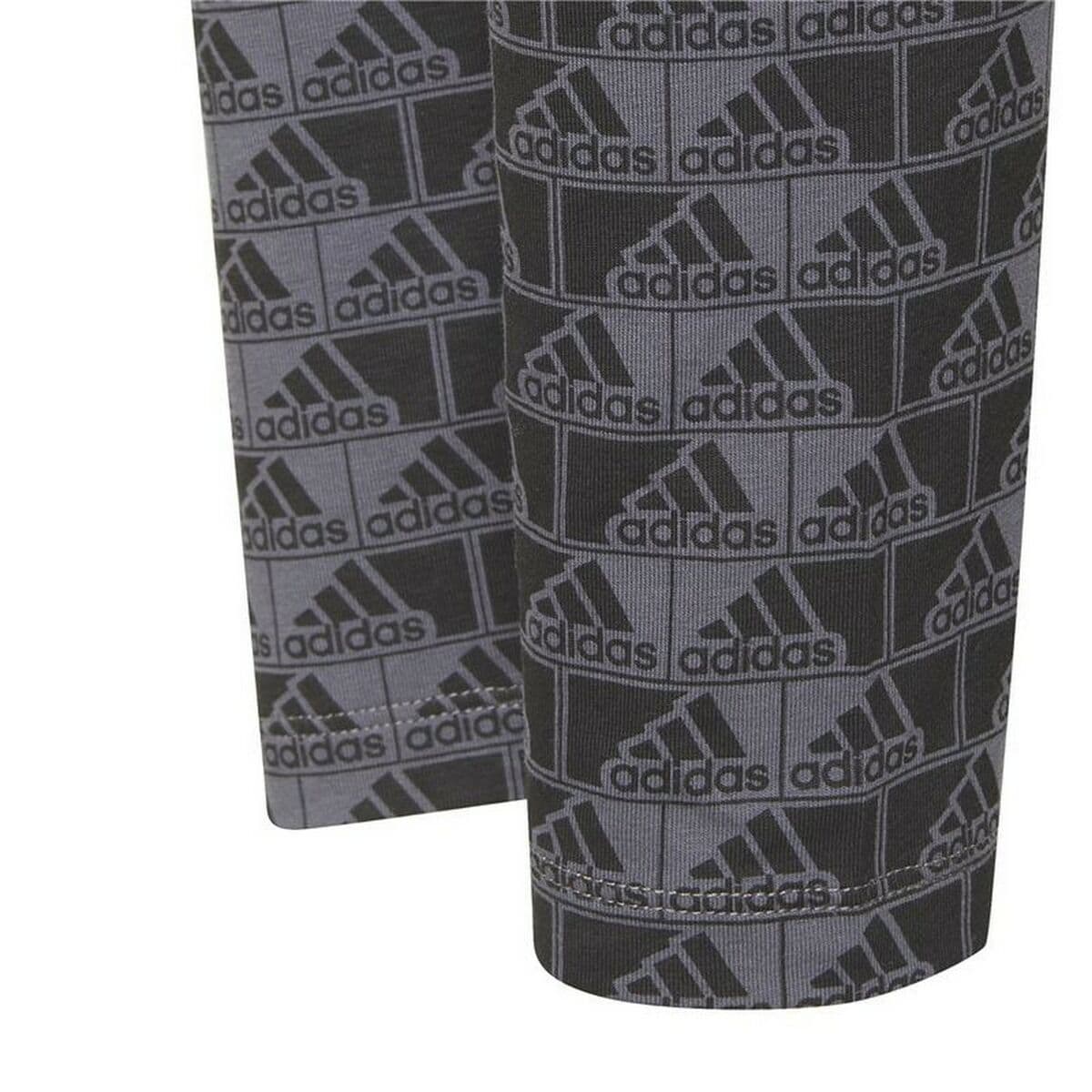 Mallas Deportivas de Mujer Adidas Essentials Logo Gris - Image 5