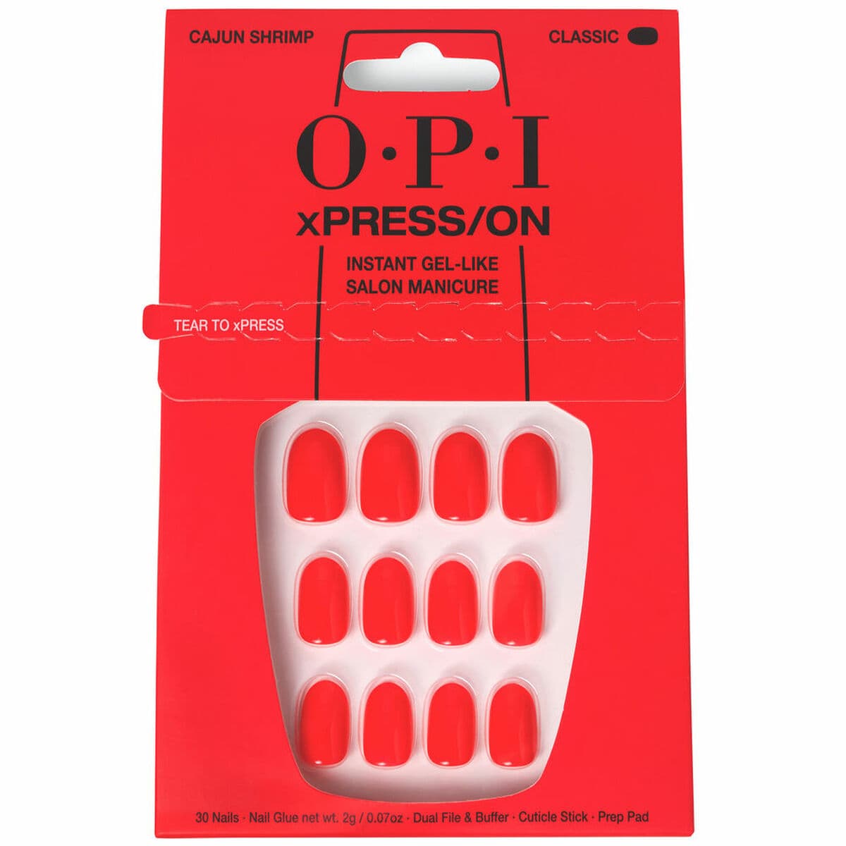 Lösnaglar Opi #Cajun Shrimp Cajun Shrimp 30 Delar