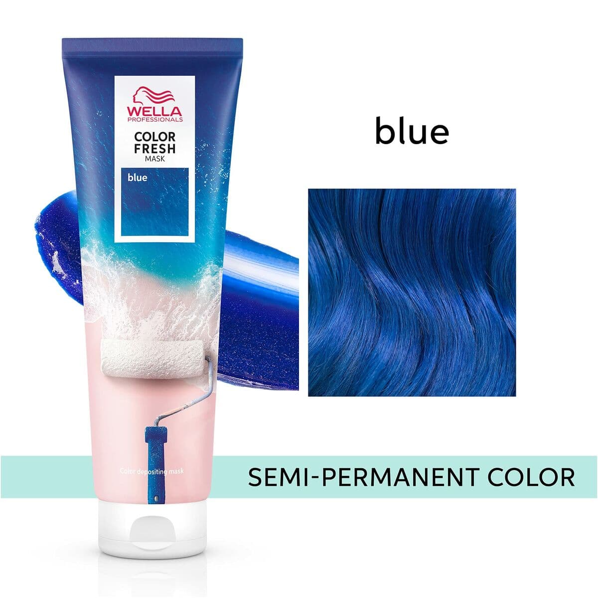 Colour pigment mask Wella COLOR FRESH Blue 150 ml - Image 2
