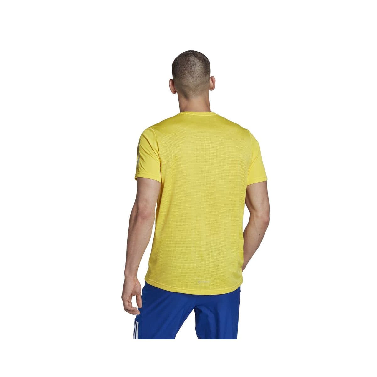 Herren Kurzarm-T-Shirt Adidas Gelb - Image 9