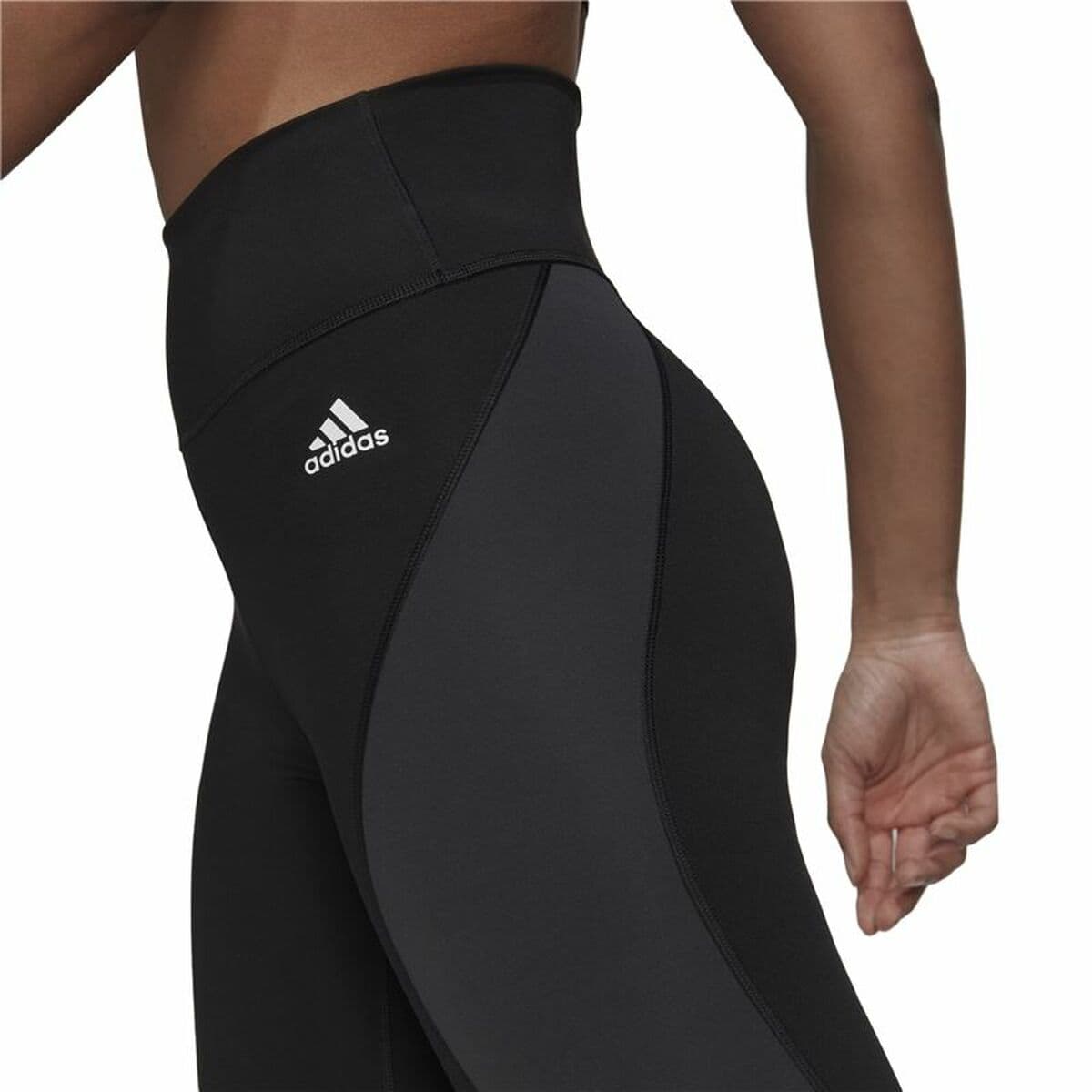 Leggings Sportivo da Donna Adidas 7/8 Essentials Hiit Colorblock Nero - Image 5