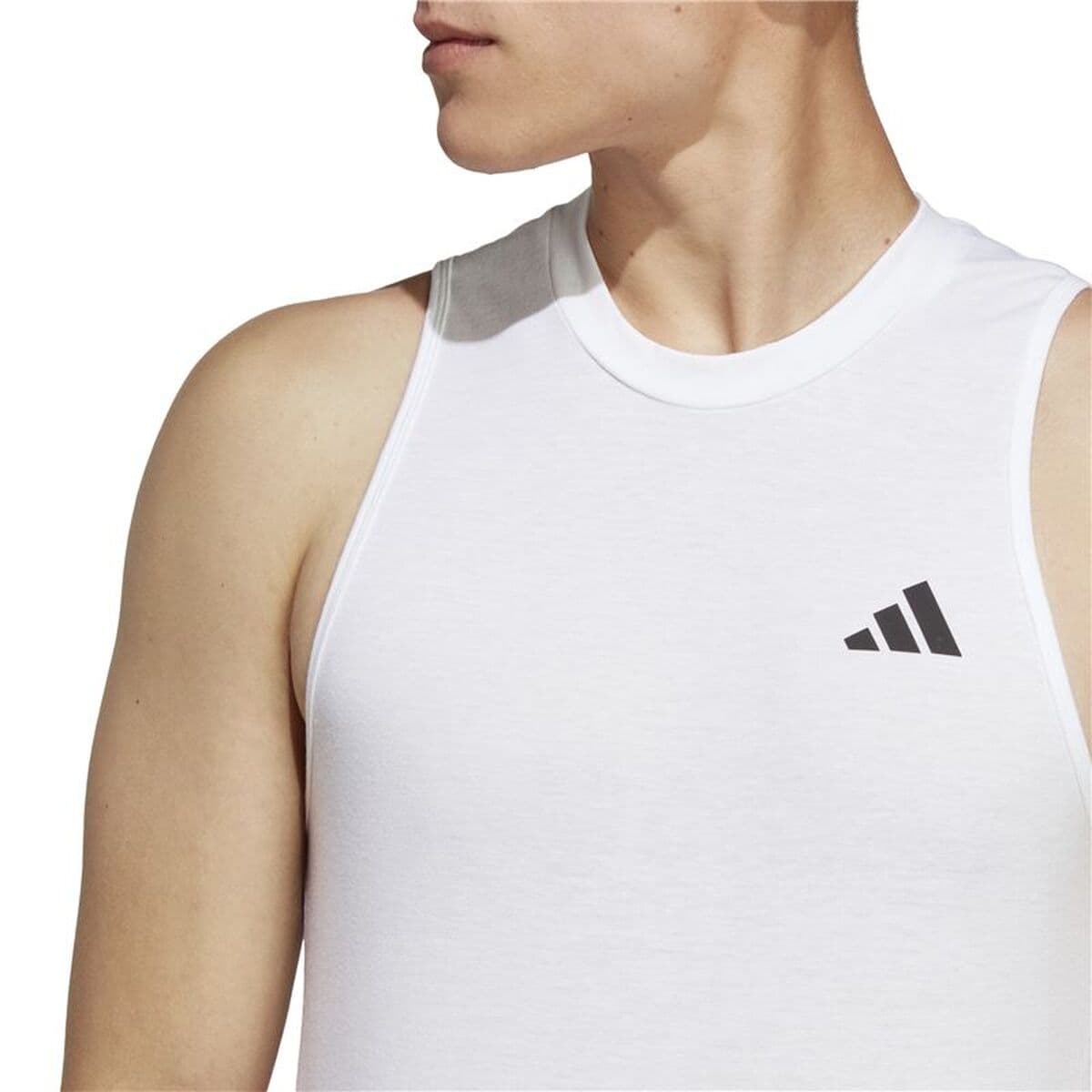 Ärmelloses Herren-T-Shirt Adidas Training Essentials Weiß - Image 6