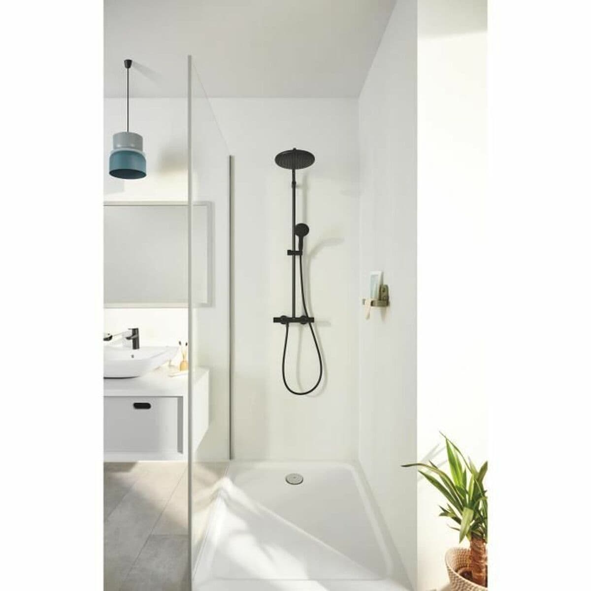 Columna de Ducha Grohe Vitalio Start System 250 Negro ABS 11 X 114 X 38 CM - Image 2
