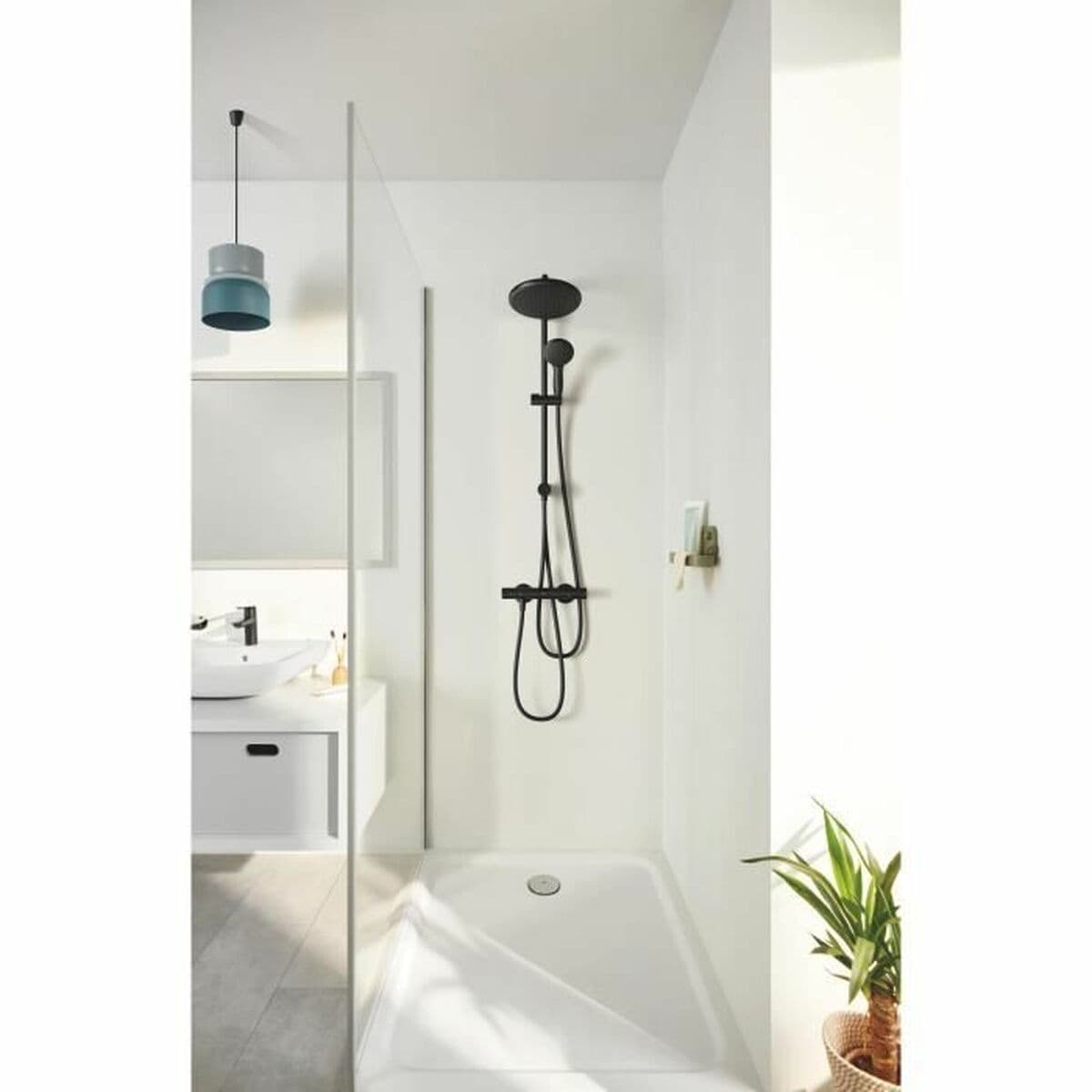 Columna de Ducha Grohe Vitalio Start System 250 Negro ABS - Image 2