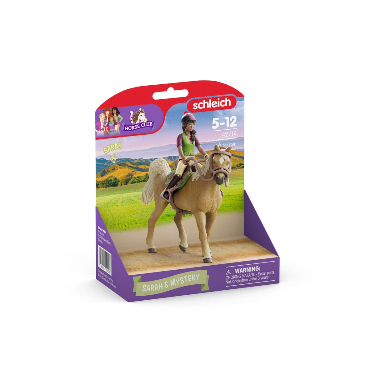 Playset Schleich 42714 Sarah & Mystery 6 Piezas