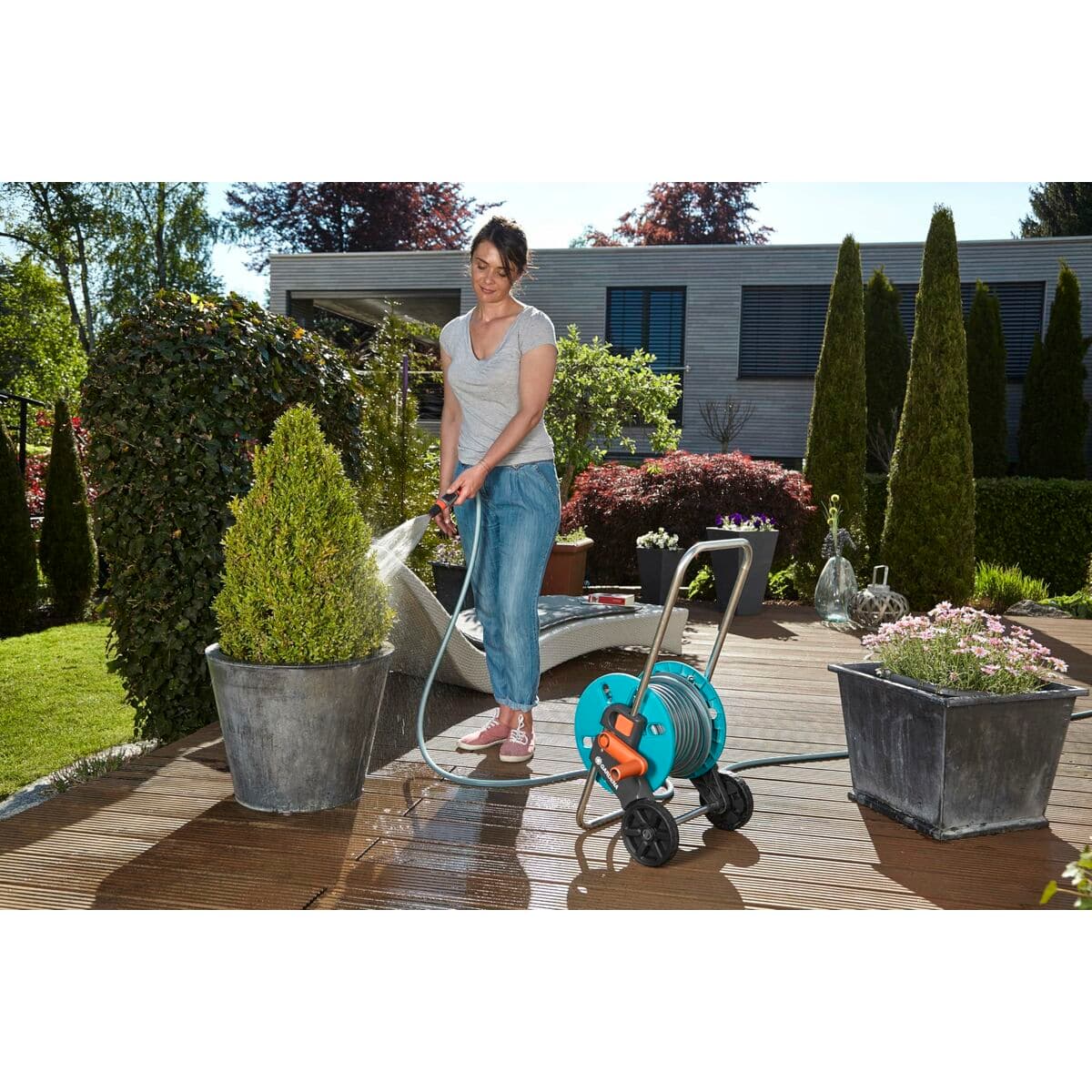 Carro Portamanguera Gardena aquaroll S - Image 9