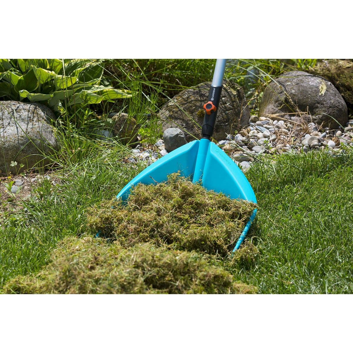 Rake for Collecting Leaves Gardena Combisystem 3-in-1 Turquoise - Image 9