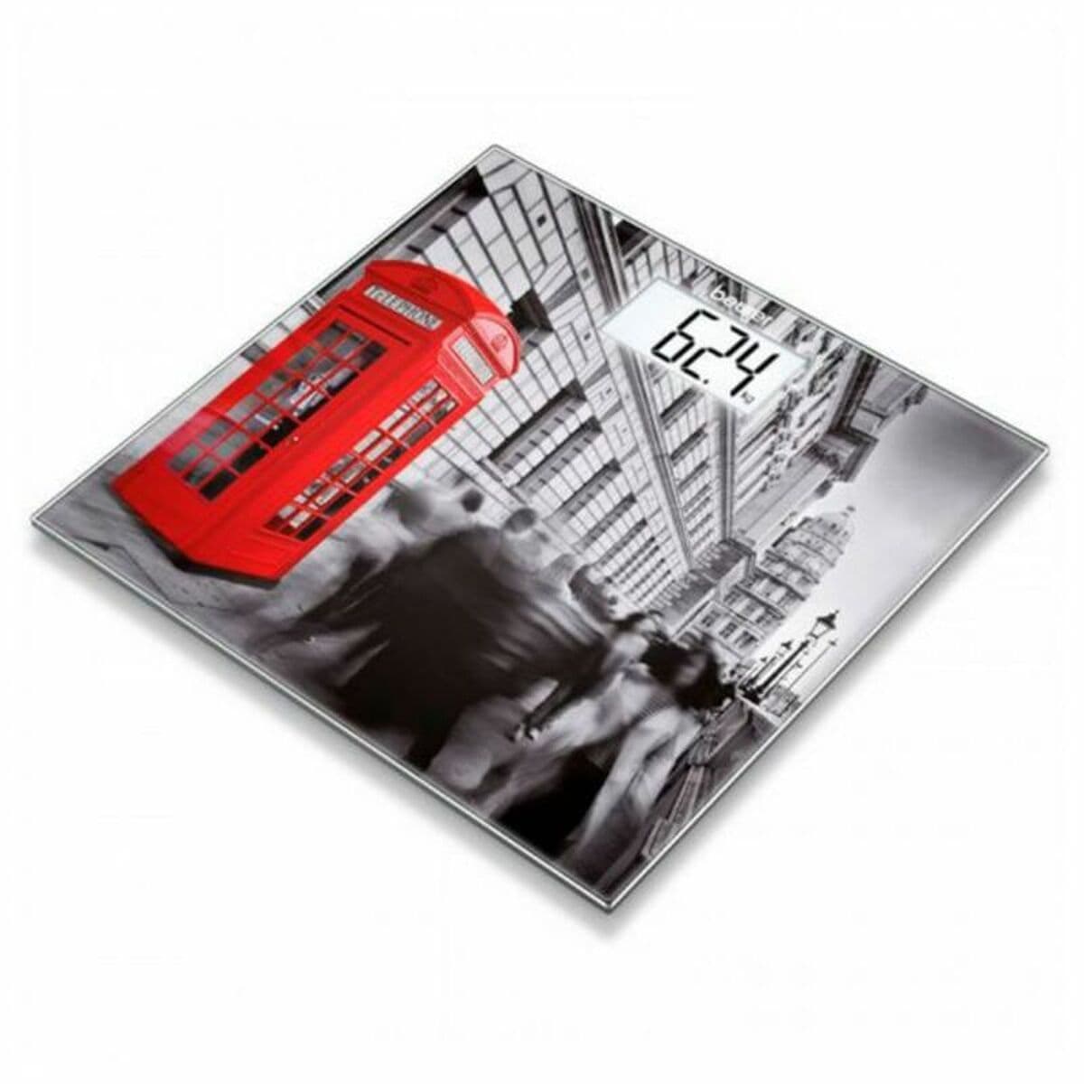 Skaitmeninės vonios kambario svarstyklės Beurer 756.26 London stiklas