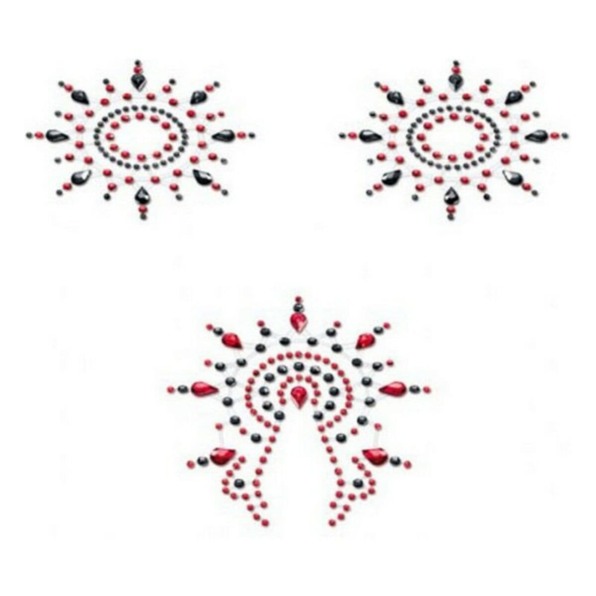 Gloria Set Schwarz & Rot Mystim (3 pcs)