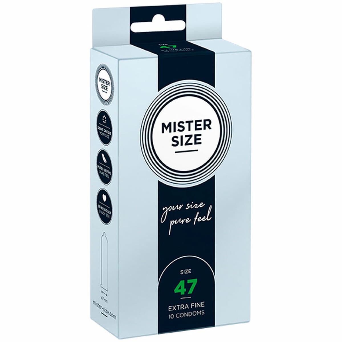 Preservativos Mister Size 04136400000 Extrafinos (47 mm)