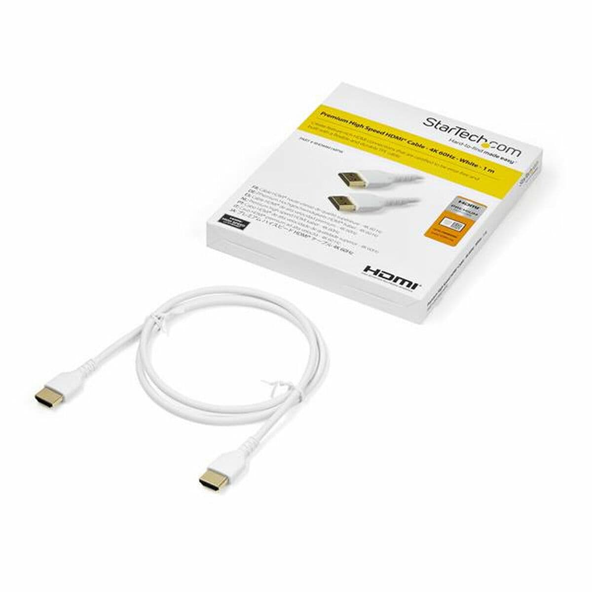 Cabo HDMI Startech RHDMM1MPW            4K Ultra HD 1 m Branco - Image 4
