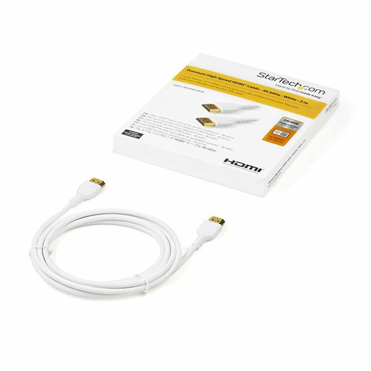 Cavo HDMI Startech RHDMM2MPW            4K Ultra HD Bianco (2 m) - Image 4