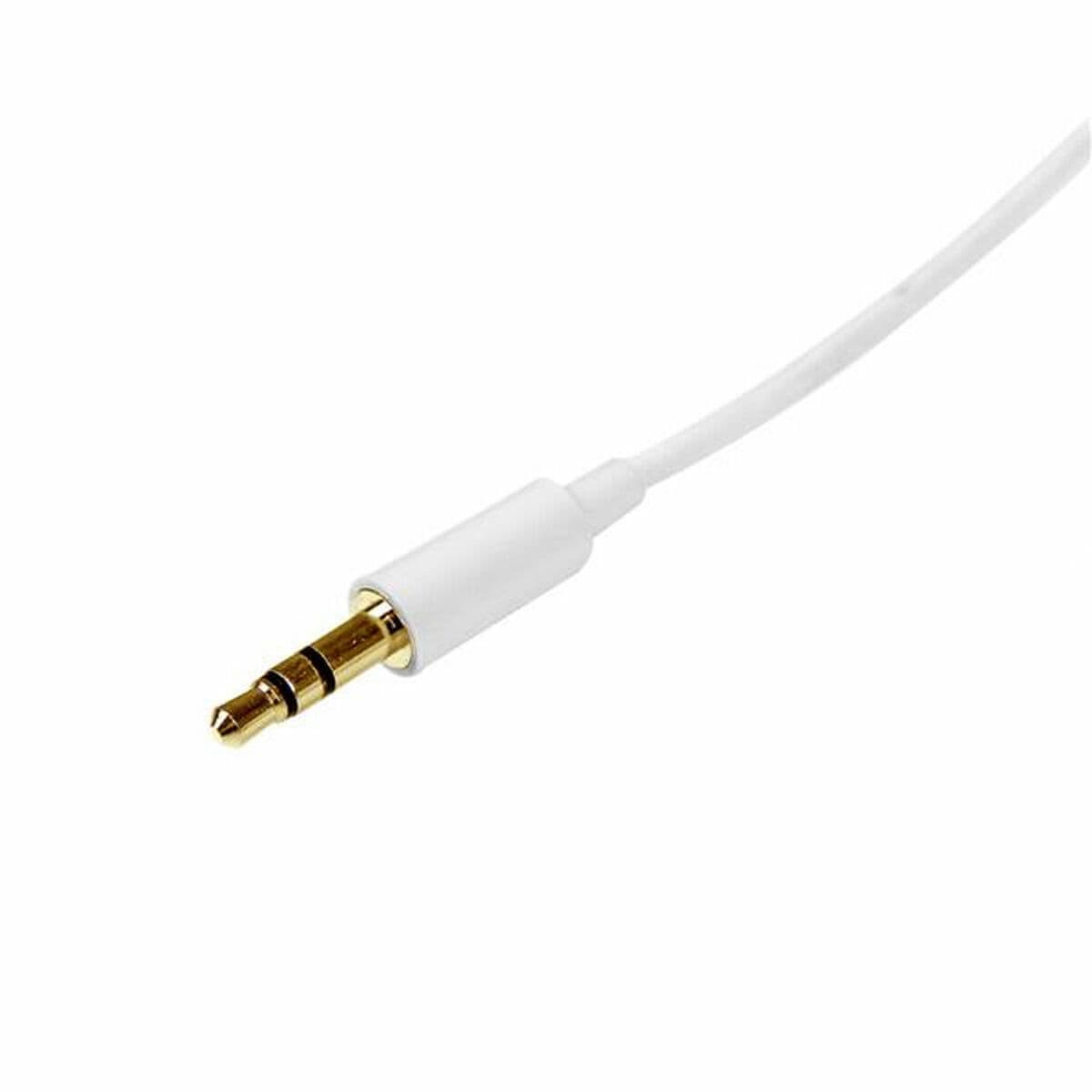Kabel Audio Jack (3,5 mm) Startech MU1MMMSWH            Biały 1 m - Image 2