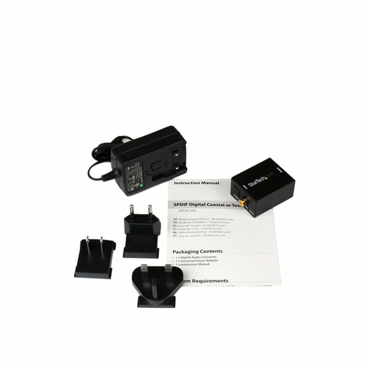 Keitiklis / adapteris Startech UNIRAILS2U Audio Juoda - Image 4