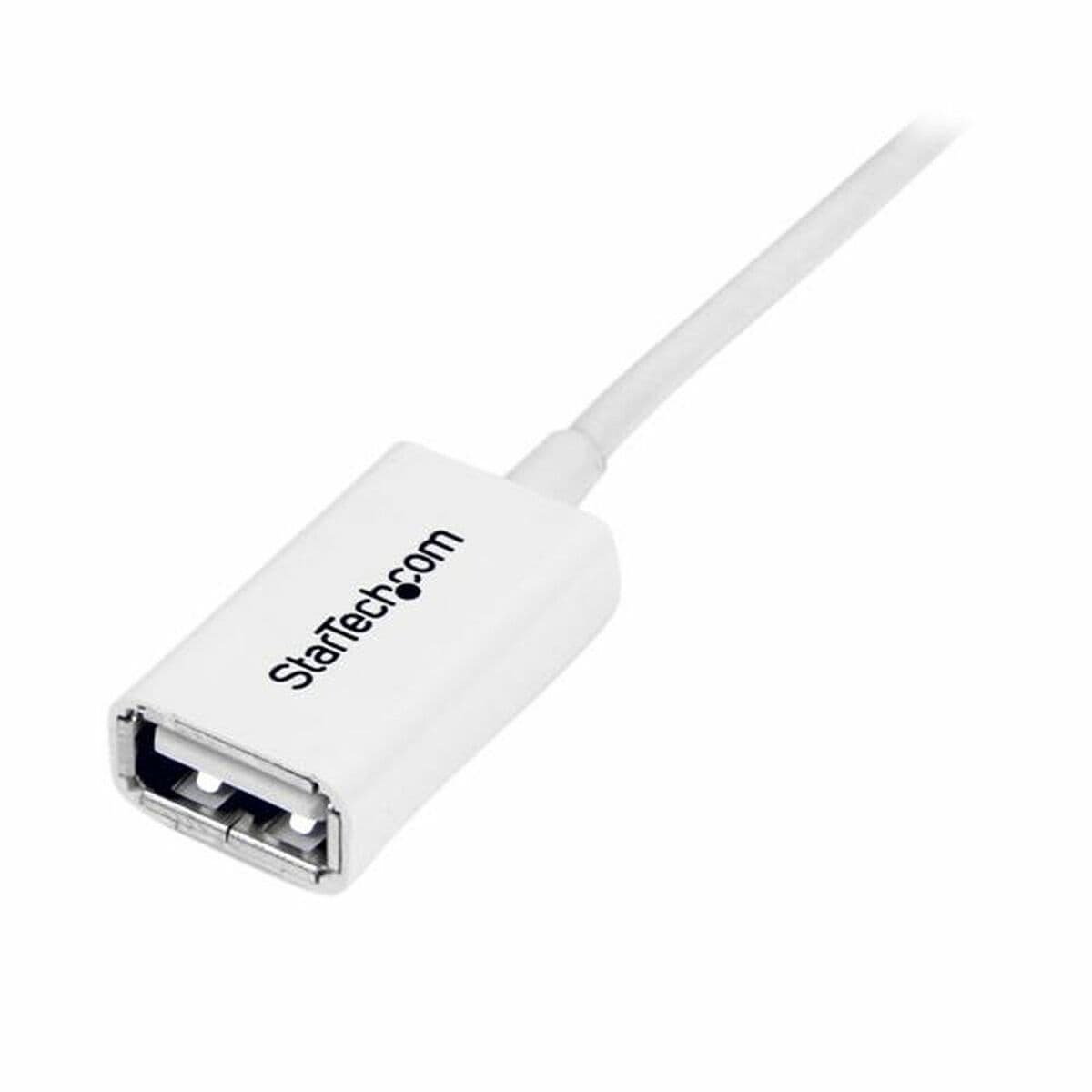 Câble USB Startech USBEXTPAA1MW         Blanc - Image 2