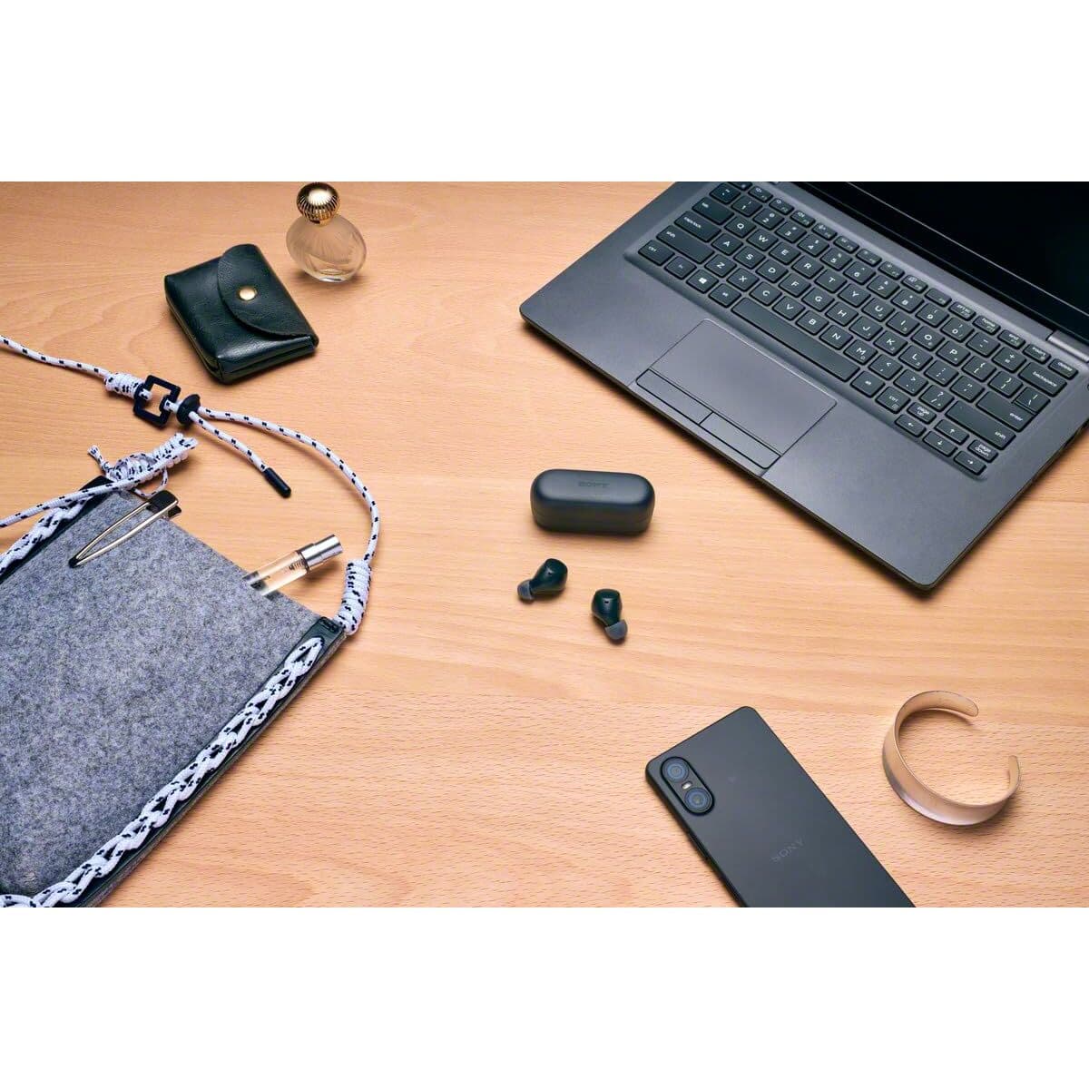 Bevielės ausinės su krovimo dėklu Sony WF-C510 Juoda - Image 40