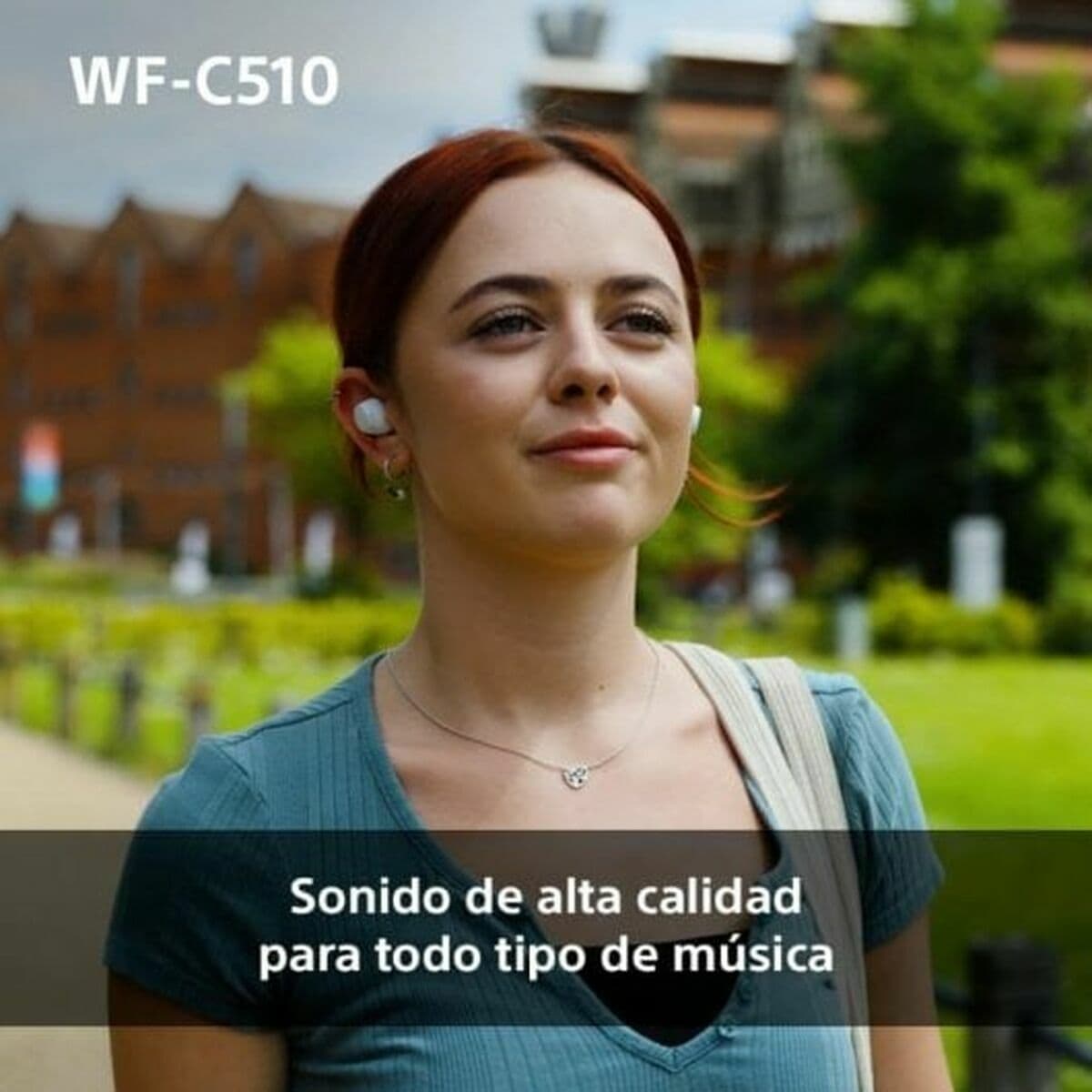 Bevielės ausinės su krovimo dėklu Sony WF-C510 Juoda - Image 15