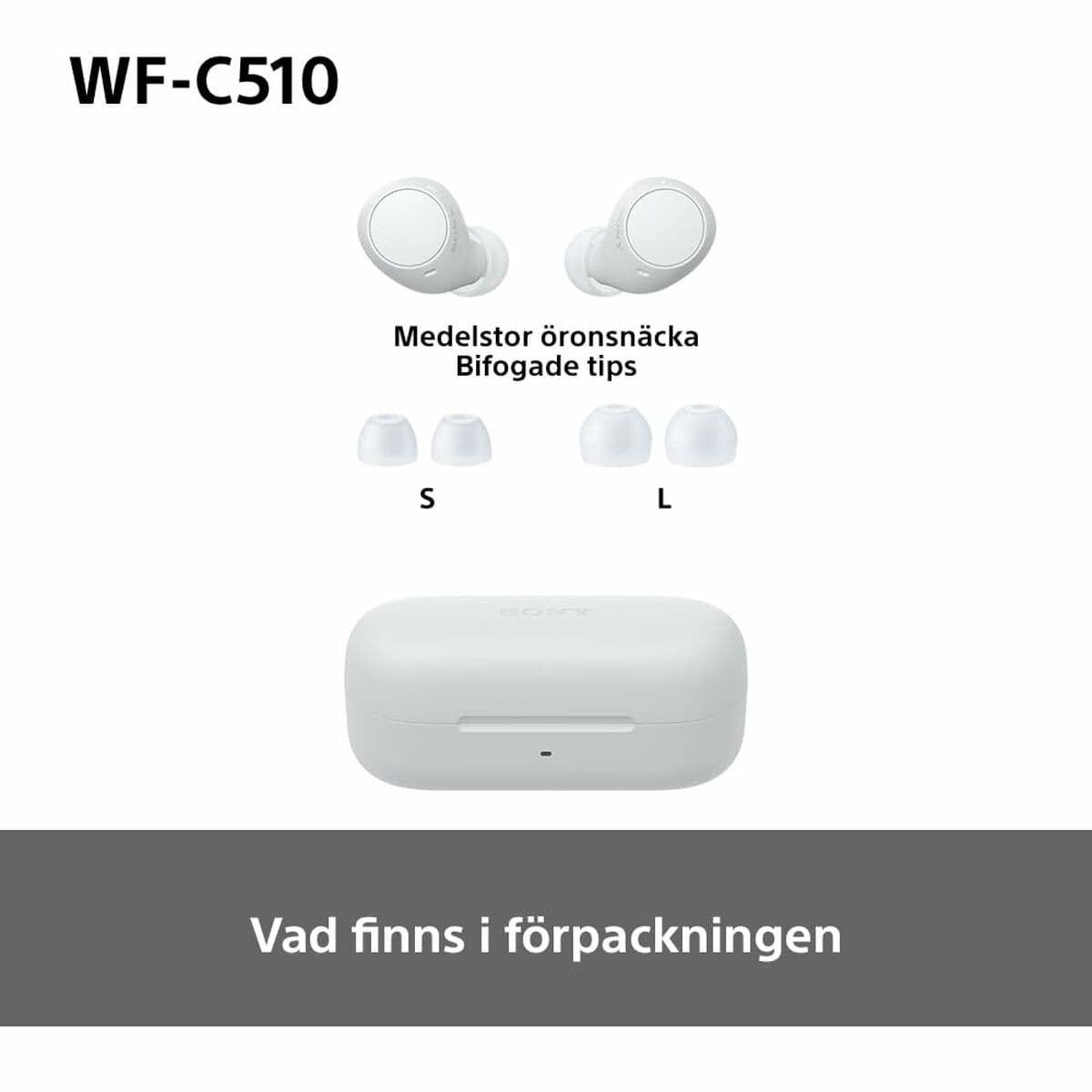 Oreillette Bluetooth Sony WFC510W.CE7 Blanc - Image 8