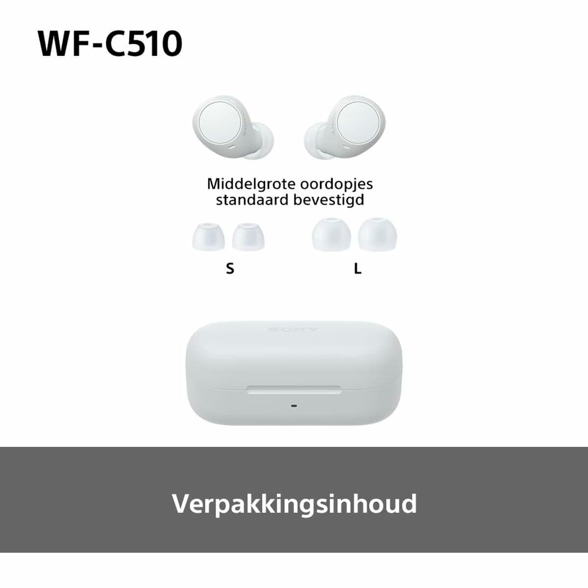 Oreillette Bluetooth Sony WFC510W.CE7 Blanc - Image 11
