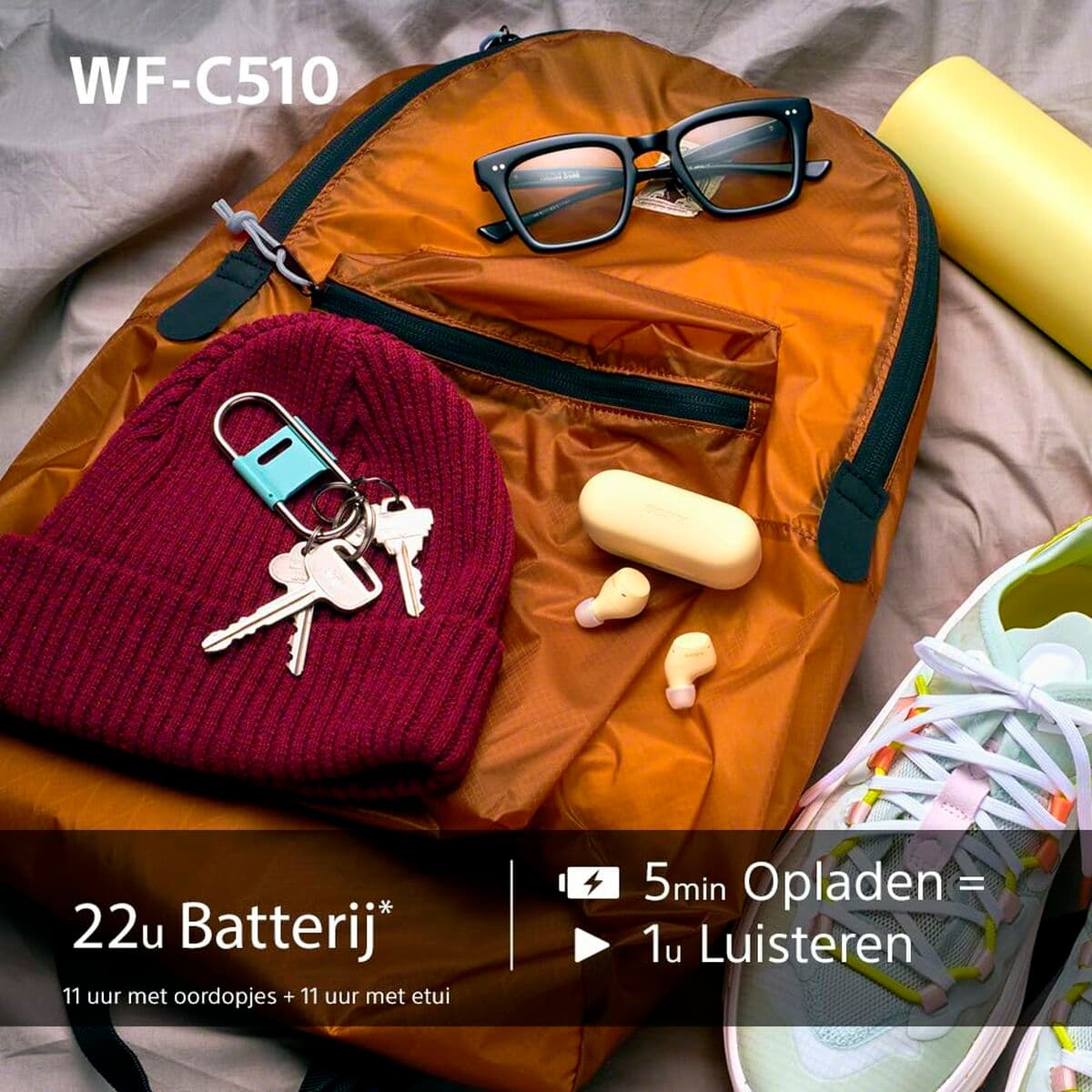 Oreillette Bluetooth Sony WFC510W.CE7 Blanc - Image 3