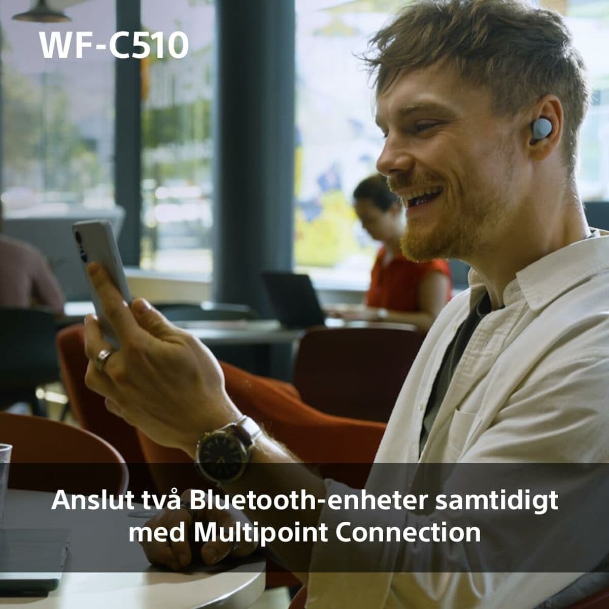 Oreillette Bluetooth Sony WFC510W.CE7 Blanc - Image 4