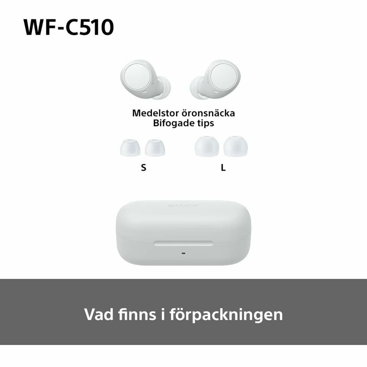 Oreillette Bluetooth Sony WFC510W.CE7 Blanc - Image 24