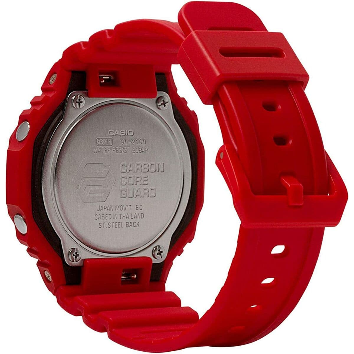 Unisex Watch Casio GA-2100-4AER Red Multifunction - Image 3