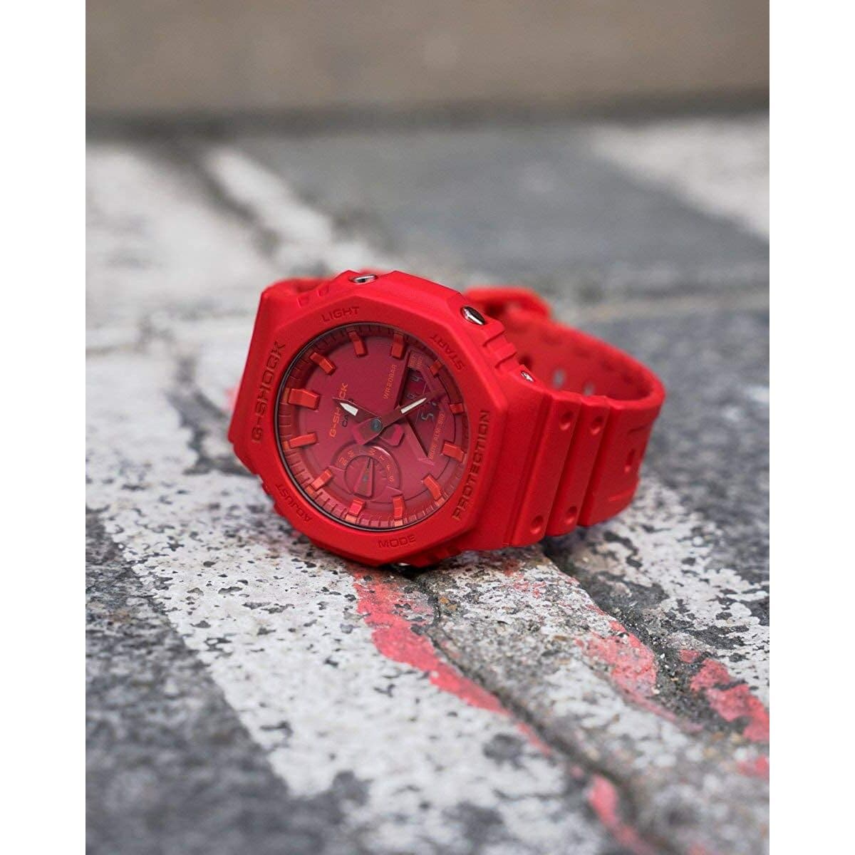 Unisex Watch Casio GA-2100-4AER Red Multifunction - Image 5