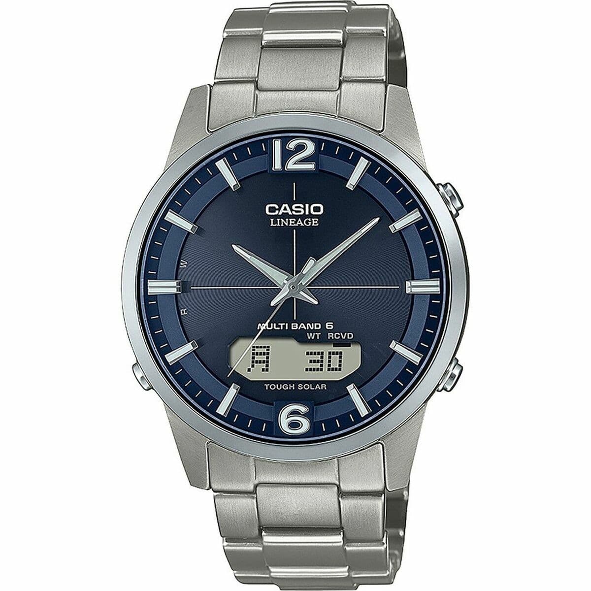 Miesten rannekellot Casio Hopeinen (Ø 40 mm)