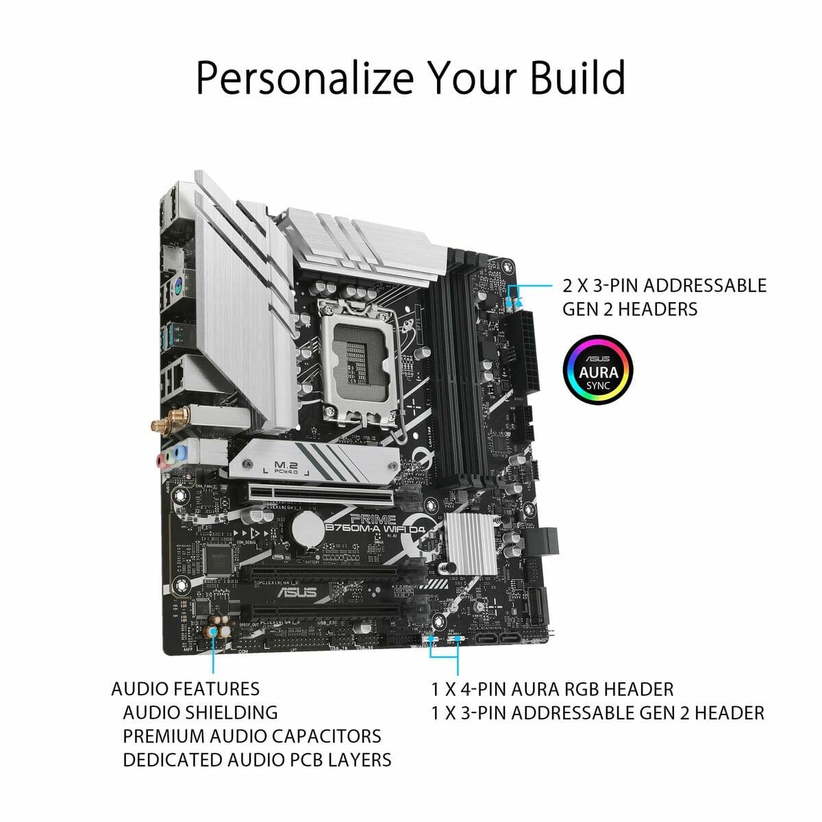 Motherboard Asus PRIME B760M-A WIFI D4 LGA 1700 - Image 6