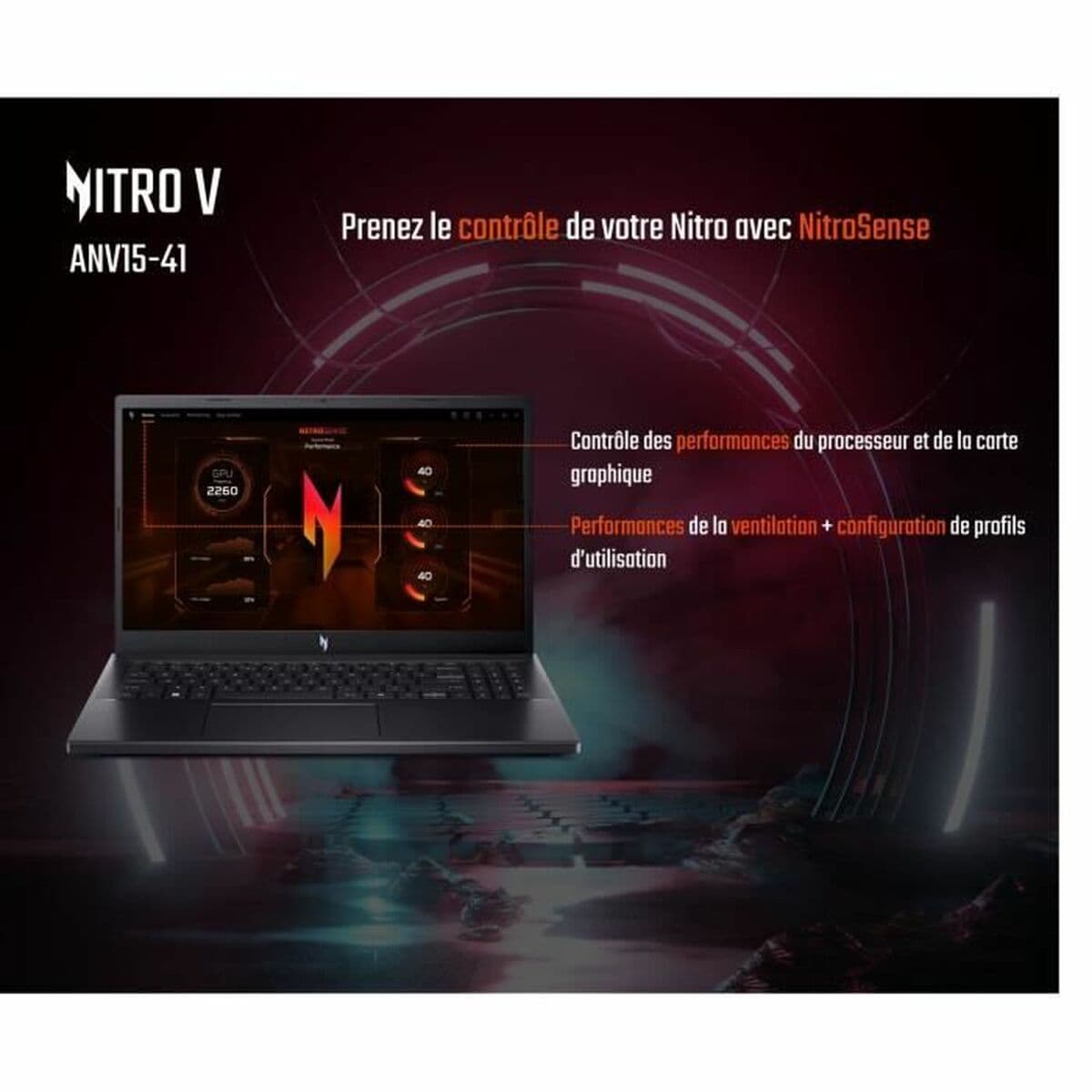 Laptop Acer Nitro V 15 ANV15-41-R85W - Image 3