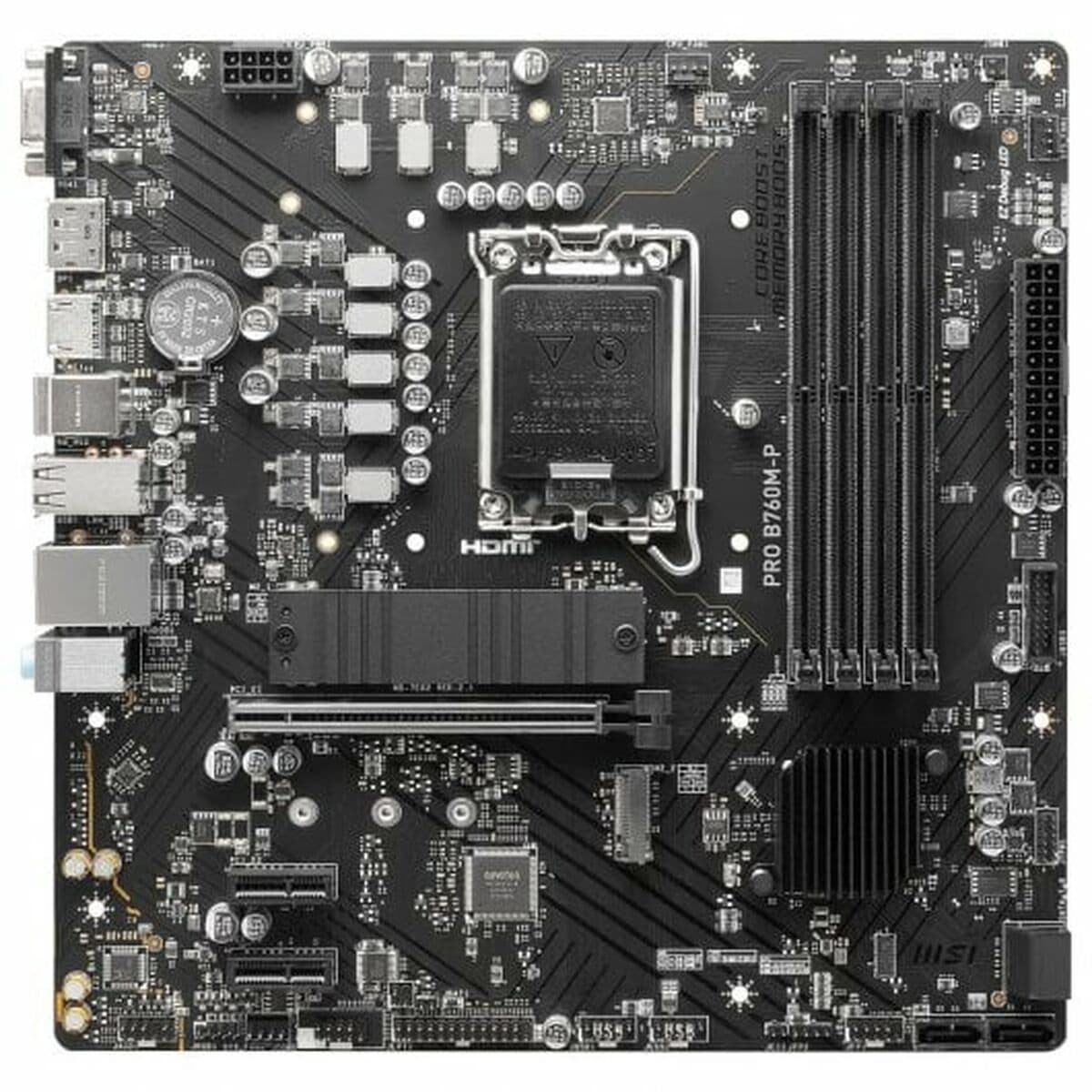 Carte Mère MSI PRO B760M-P DDR4 LGA 1700 - Image 2