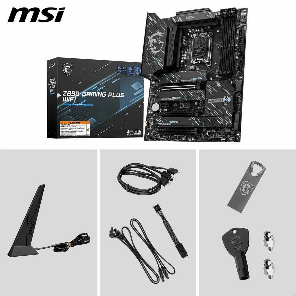 Pagrindinė plokštė MSI Z890 GAMING PLUS WIFI Intel Z890 LGA 1851 - Image 21
