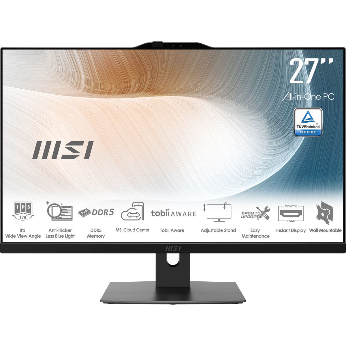 All in One MSI 00-AF8231-1233 27" Intel Core Ultra 7 150U 16 GB RAM 500 GB 500 GB SSD - Image 7