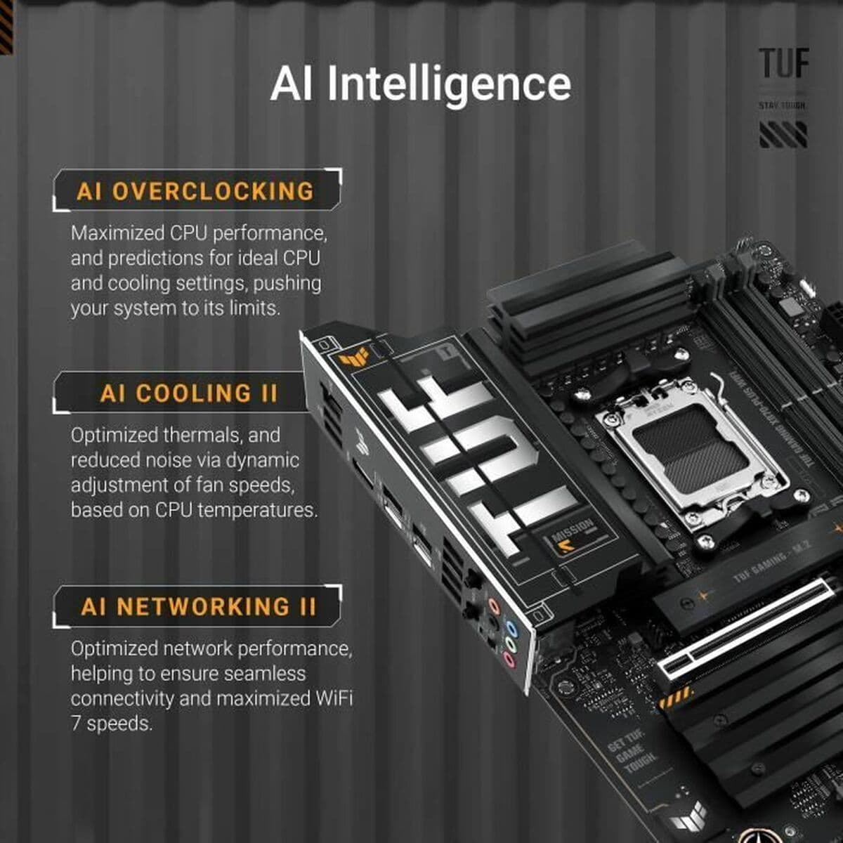 Pagrindinė plokštė Asus TUF GAMING X870-PLUS WIFI AMD AM5 AMD - Image 2